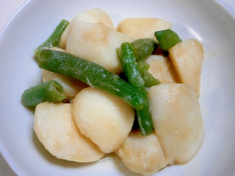 冷凍食品で☆里芋といんげんの煮物